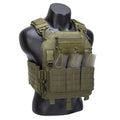  1000d Nylon Chaleco Tactico Vest Ranger-Green Tactical Gear 25x30cm Plate Carrier Molle Tactical Vest for Outdoor Hunting 