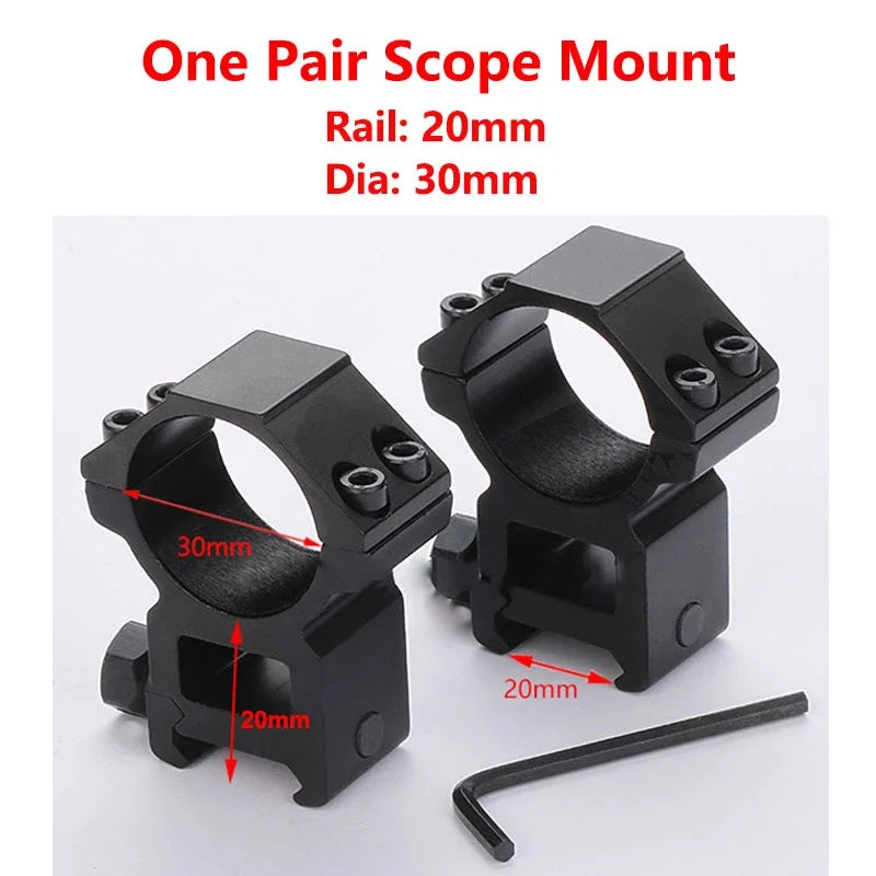   Hunting Scope Mount Rings | 11mm to 20mm Adapter for Riflescopes   