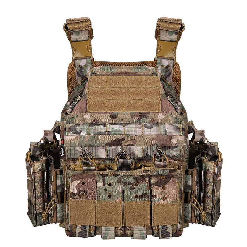  1000D Nylon Plate Carrier Tactical Vest Outdoor Hunting Protective Adjustable MODULAR Vest for Airsoft Combat Accessories 