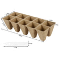   Biodegradable Seedling Trays with Tools - 12 Hole Starter Kit   