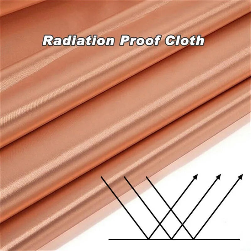   Radiation-Resistant Copper Polyester Fabric EMF/RF Shielding, 43"Wide   