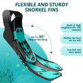   Adjustable Snorkel Fins – Comfortable, Quick-Release Buckles   