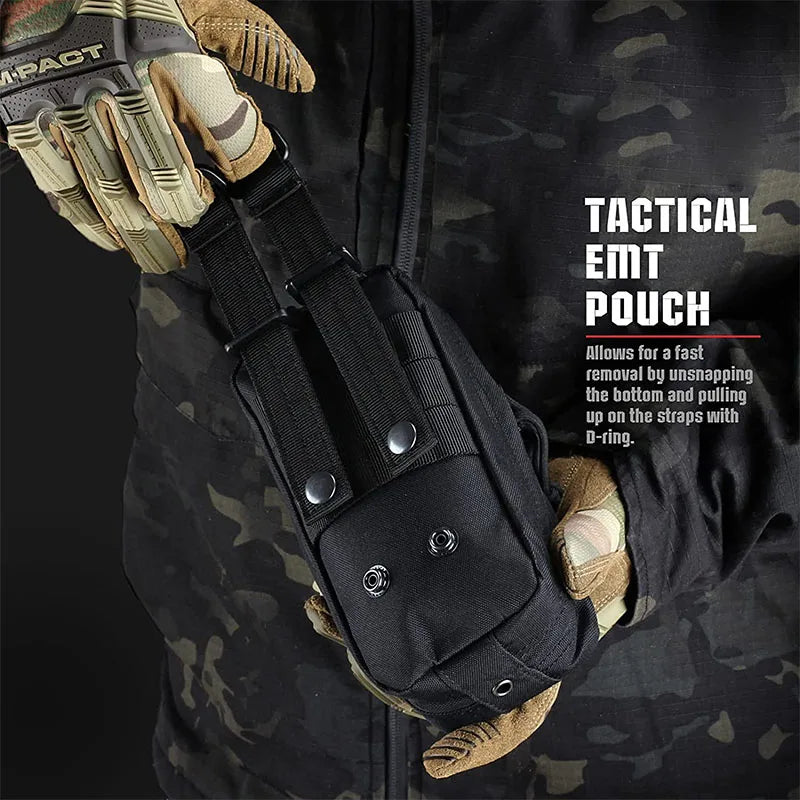   Tactical Thigh MOLLE Rig - EMT First Aid Pouch   