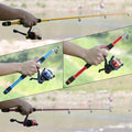   Complete Telescopic Rod and Spinning Reel Fishing Set   