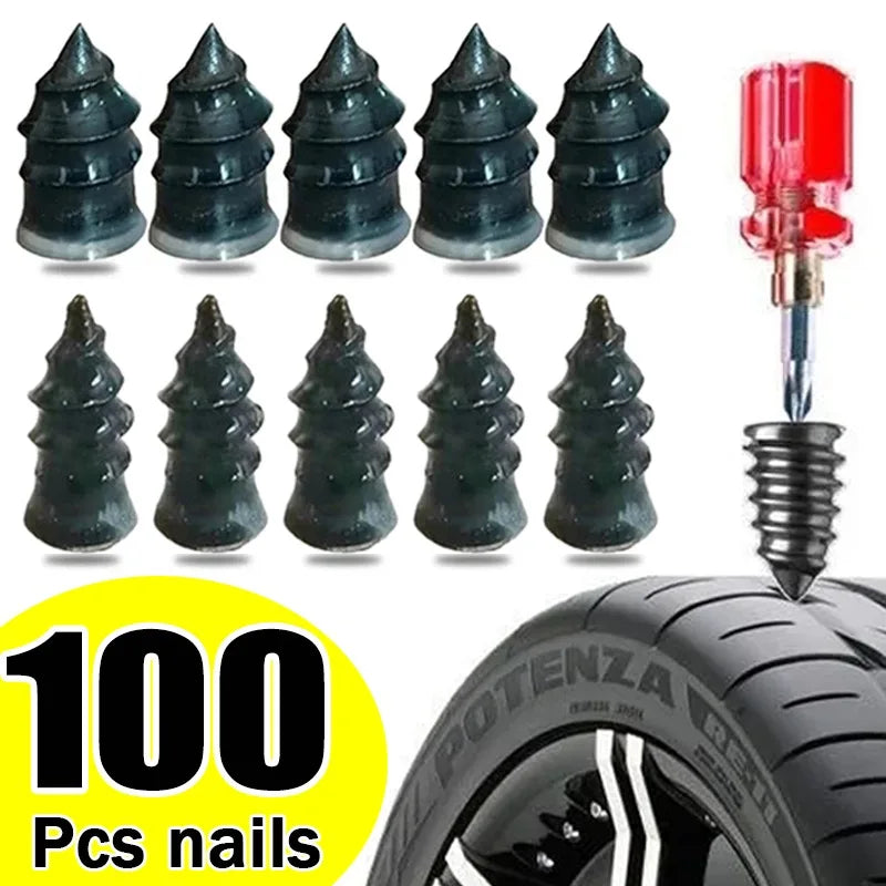   Ultimate Tire Repair Kit with 100 Pcs Nails   