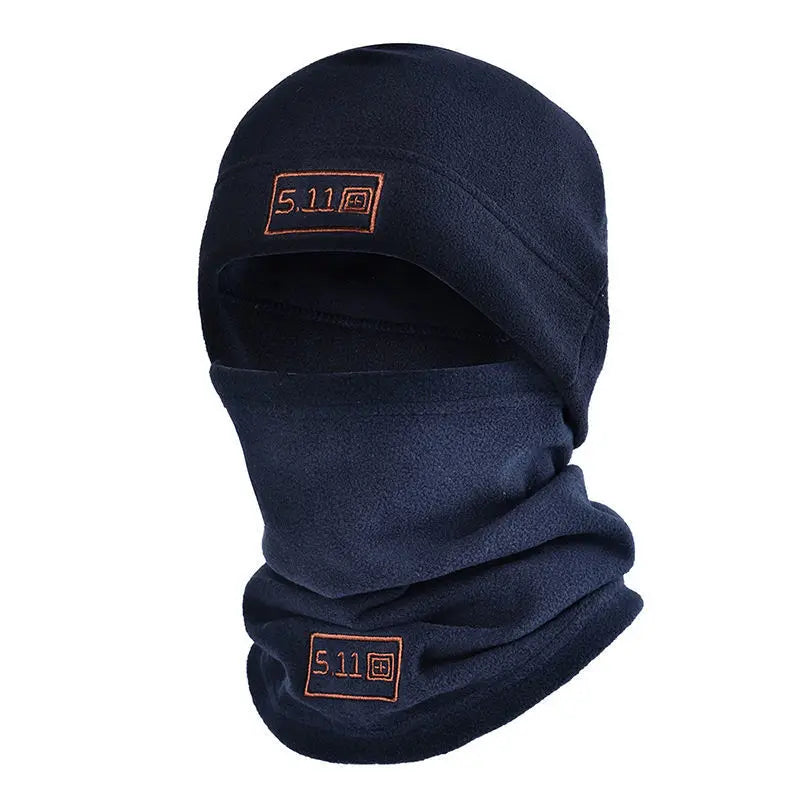   Tactical Fleece Hat & Scarf Set Thermal Head Cover Winter Balaclava   