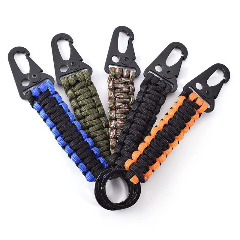   Outdoor Paracord Rope Keychain EDC Kit   