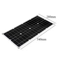  600W 18V Solar Panel Dual USB 12V/5V DC Single Crystal Flexible Solar Charger 