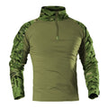   Tactical Hiking T-Shirt Men Combat Military Camouflage Long Sleeve   