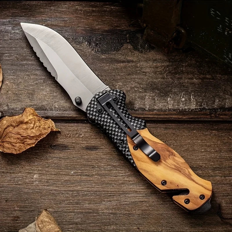   Premium Folding Tactical Knife - Survival, Outdoor EDC   