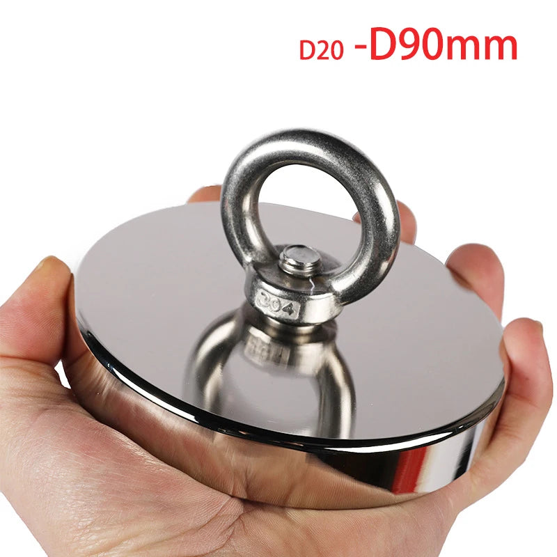   Powerful Rare Earth Fishing Magnet - Neodymium COIL Magnet   