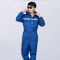   Work Clothes Reflective Zipper Pockets Unisex Work Overalls   