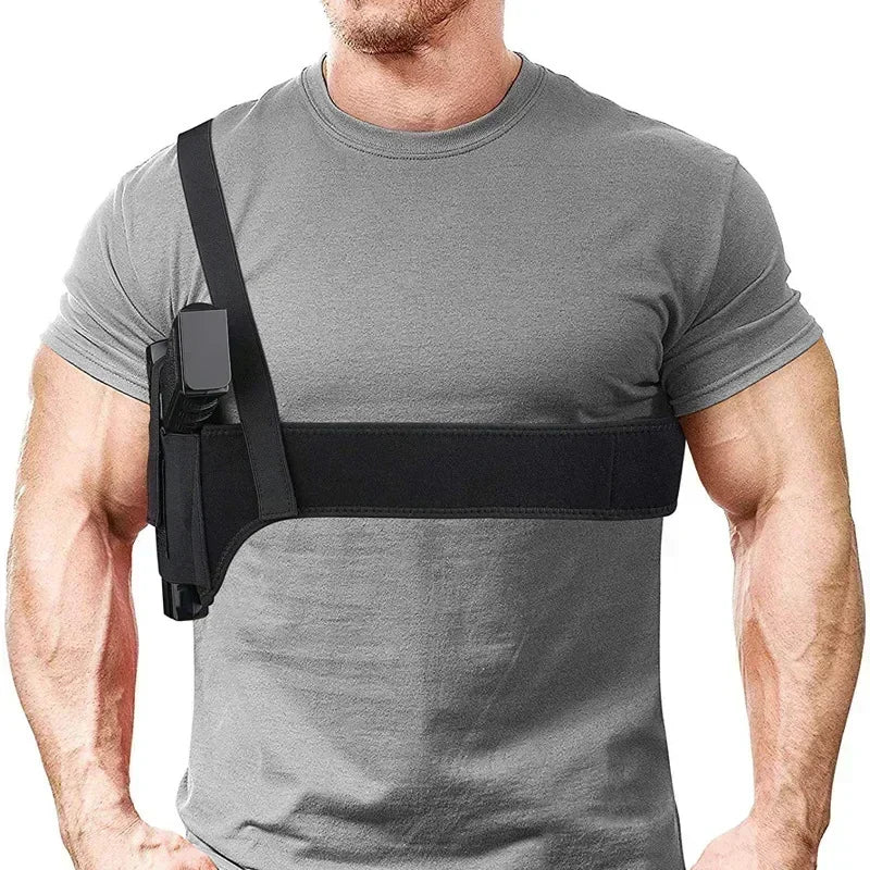 Underarm Hidden Gun Holster Shoulder Holster Right Hand Tactical Handgun Carry Pouch Bullet Clip Sleeve Glock 17 19 Holder