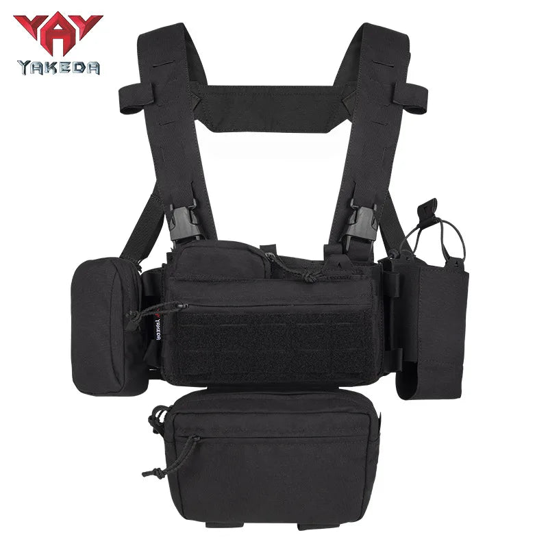   Versatile Tactical Chest Rig - Modular Vest for Military and Outdoor   