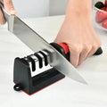   4-in-1 Stainless Steel Knife Sharpener - Quick & Stable   