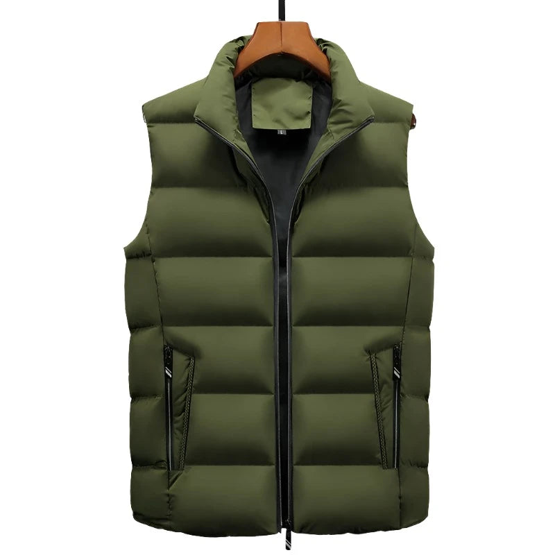   Men's Autumn Sleeveless Fleece Vest - Warm & Fashionable   