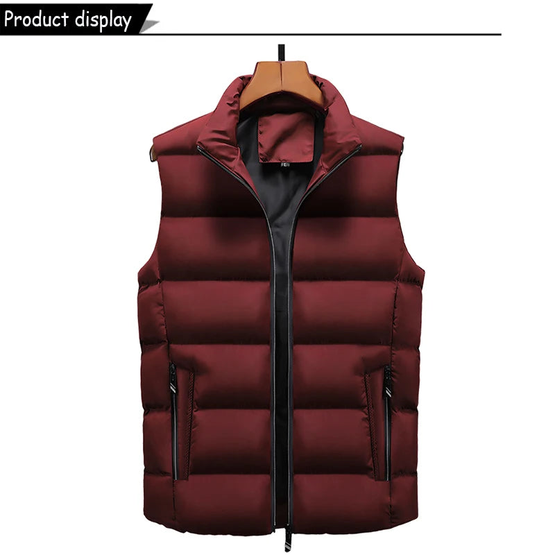   Men's Autumn Sleeveless Fleece Vest - Warm & Fashionable   