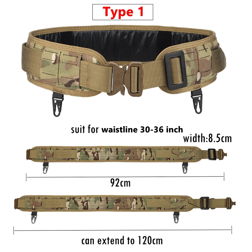   Premium Tactical Belt with MOLLE System for Outdoor Activities   