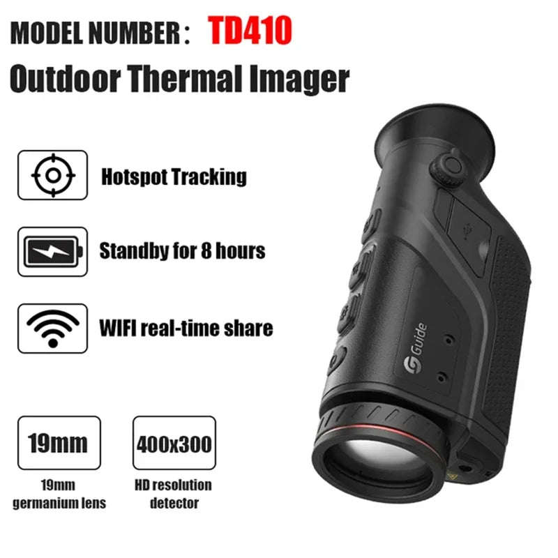  GUIDE Clip-on Thermal Imaging Attachment Thermal Imaging Scope for Rifles Hunting and Law Enfocement New In Camera Thermique #