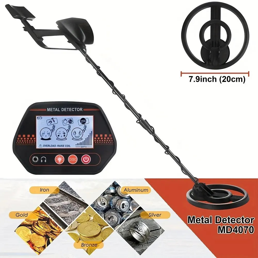   High-Sensitivity Beach Treasure Finder & Gold Metal Detector   