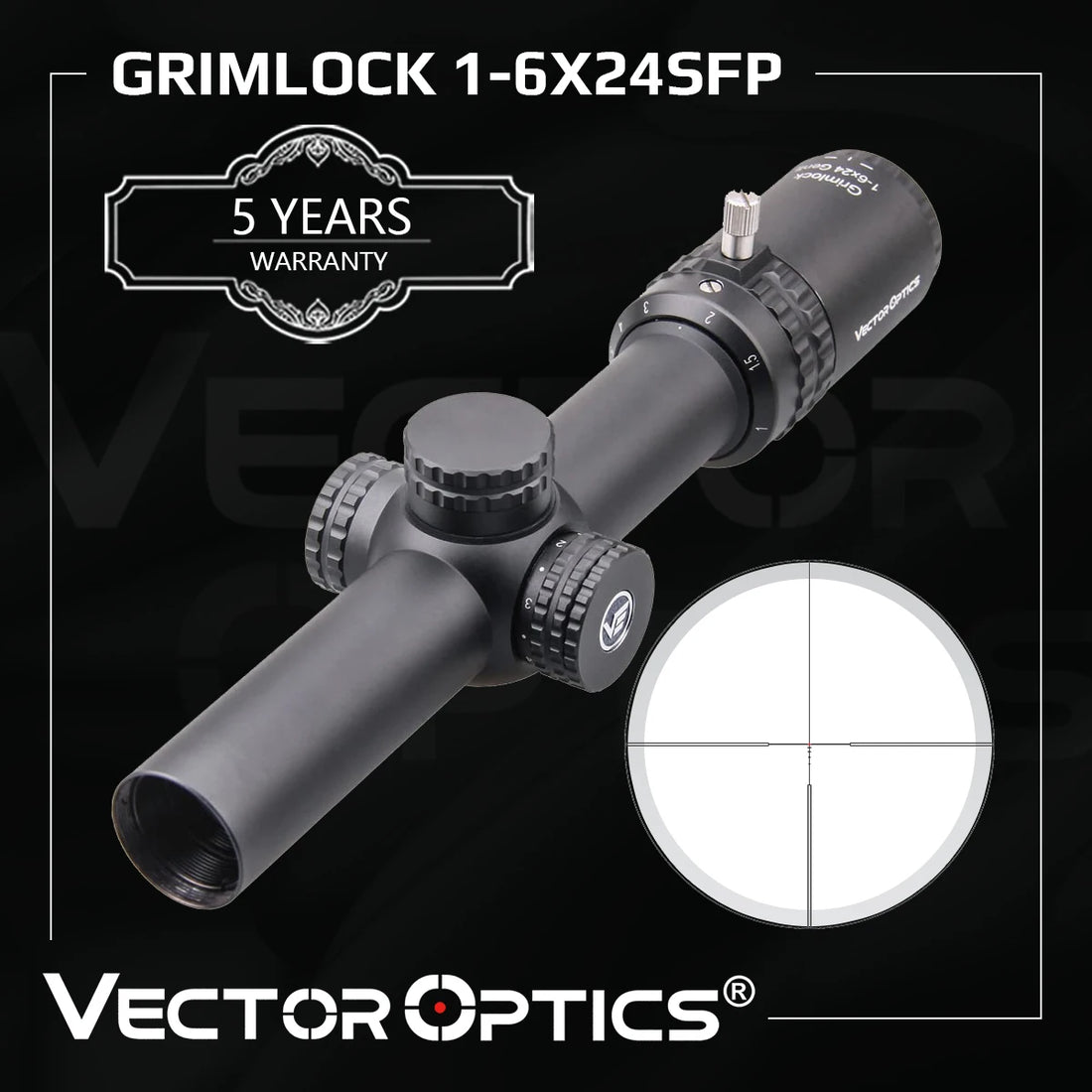   Vector Optics Gen2 1-6x24 Rifle Scope – Tactical Precision for CQB   