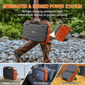   1000W Portable Power Station Solar Panel  614Wh LiFePO4 Battery   