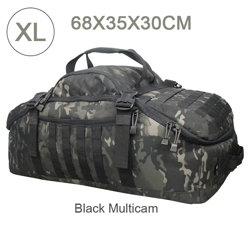   Heavy-Duty Tactical Camouflage Backpack for Outdoor Use   