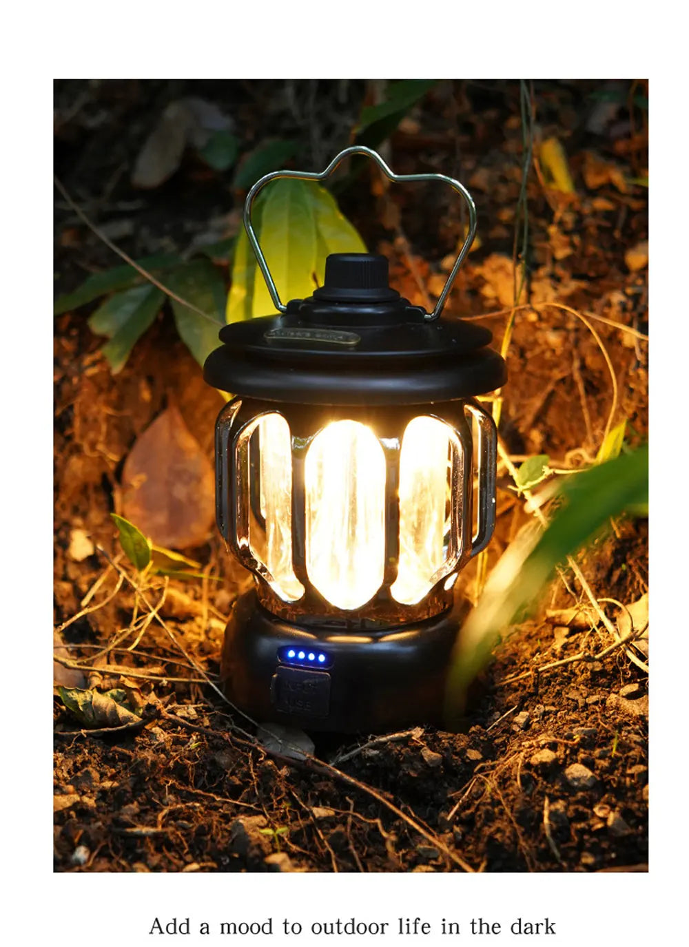   Vintage Lantern - Retro LED Camping Light   