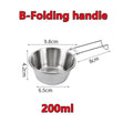  New 3/1PC Outdoor 304 Stainless Steel Folding Bowl Picnic Rice Bowl Barbecue Mountaineering Water Cup Camping Portable Cooker 