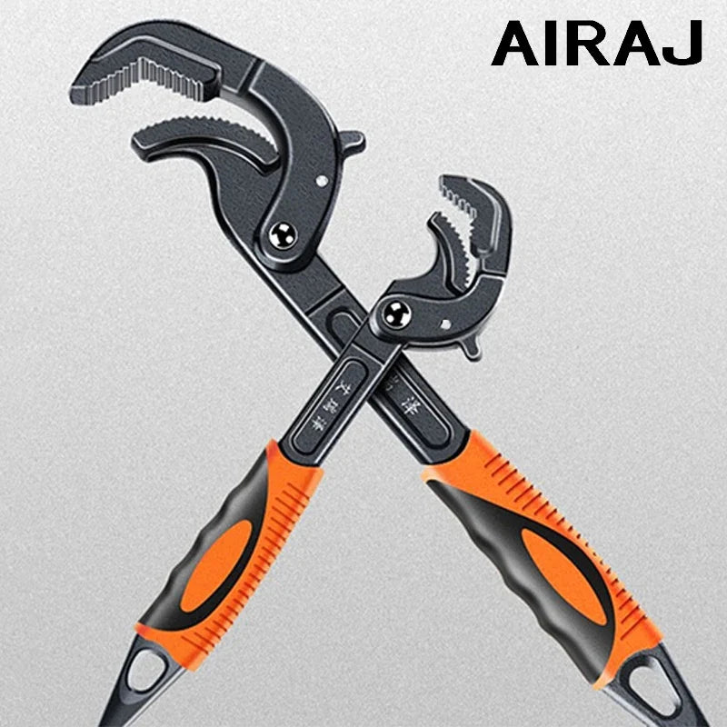   High Carbon Steel Multi Functional Adjustable Self Locking Wrench   