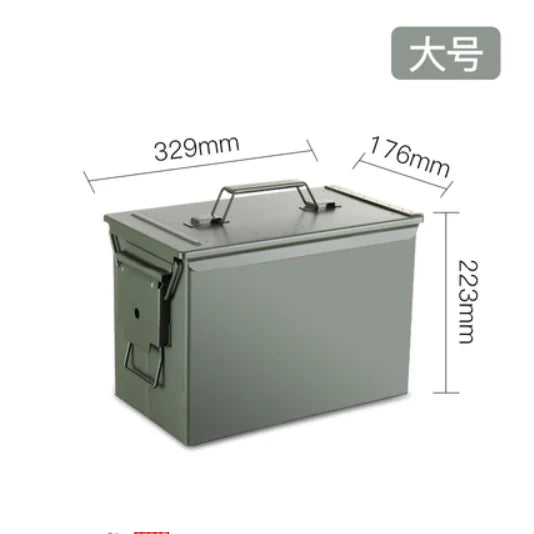   Metal Iron Lock Box - Explosion-Proof Ammunition Box   