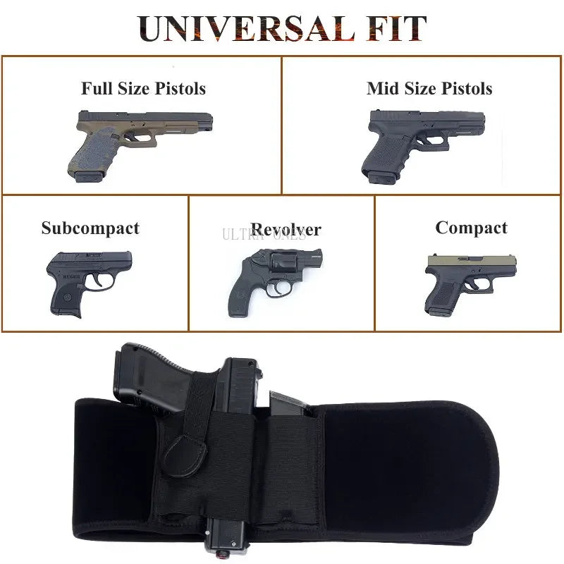   Tactical Universal Pistol Holster - Right & Left Hand   