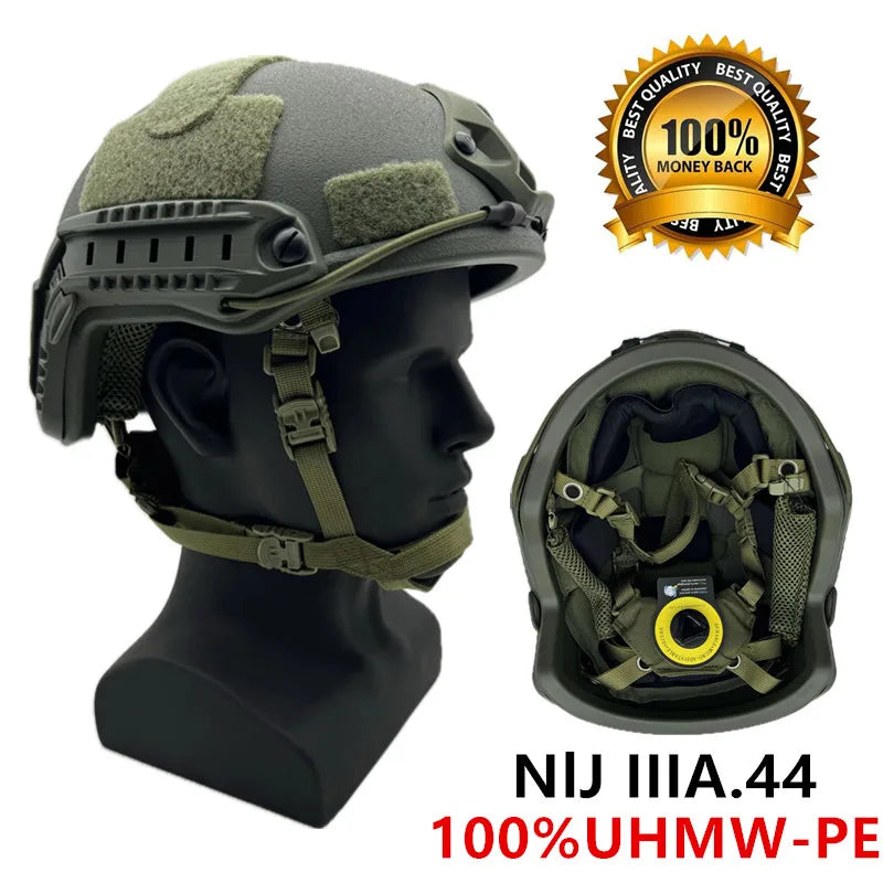  Ballistic ACH High Cut Tactical Helmet Kevla High Quality Ballistic Helmet NIJ IIIA FAST Wendy's Suspension Pad Ballistic Helmet 
