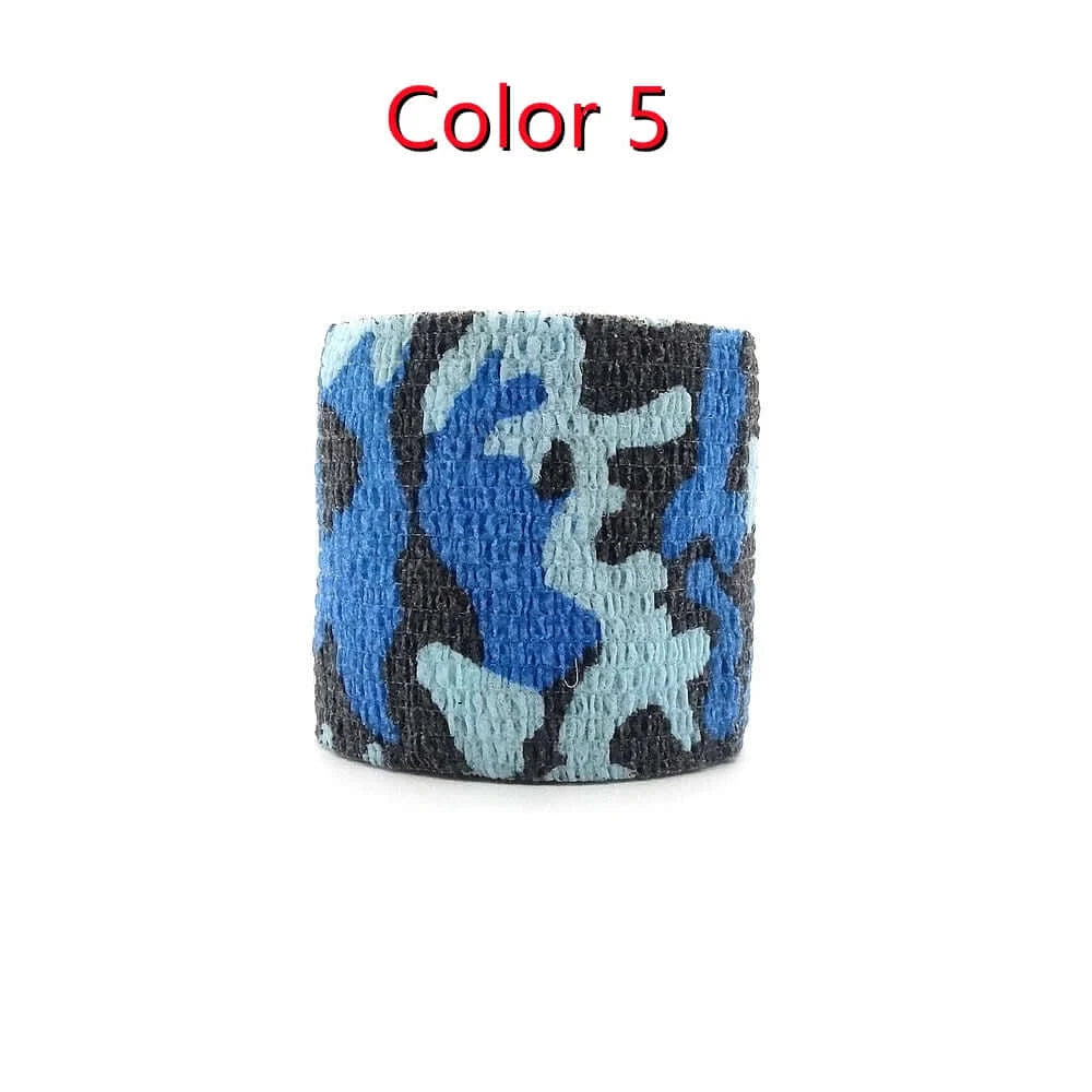  1 Roll U Pick 4.5m*5cm Waterproof Camo Hiking Camping Hunting Camouflage Tape Wraps 