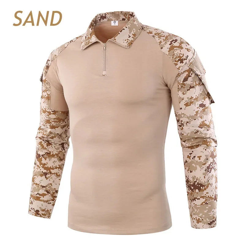   Combat Uniform Military Shirt Camouflage US Army Style   