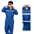   Work Clothes Reflective Zipper Pockets Unisex Work Overalls   