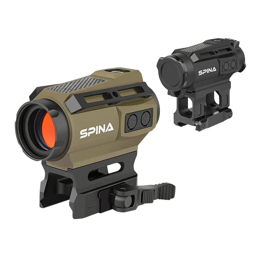   1x20 Solar Energy Red Dot Scope Sight | Compact, Waterproof, QD Mount   