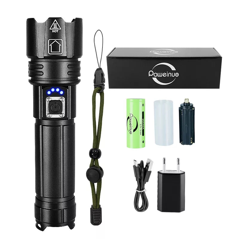   Ultra Powerful LED Flashlight Torch Rechargeable, Waterproof, Durable   