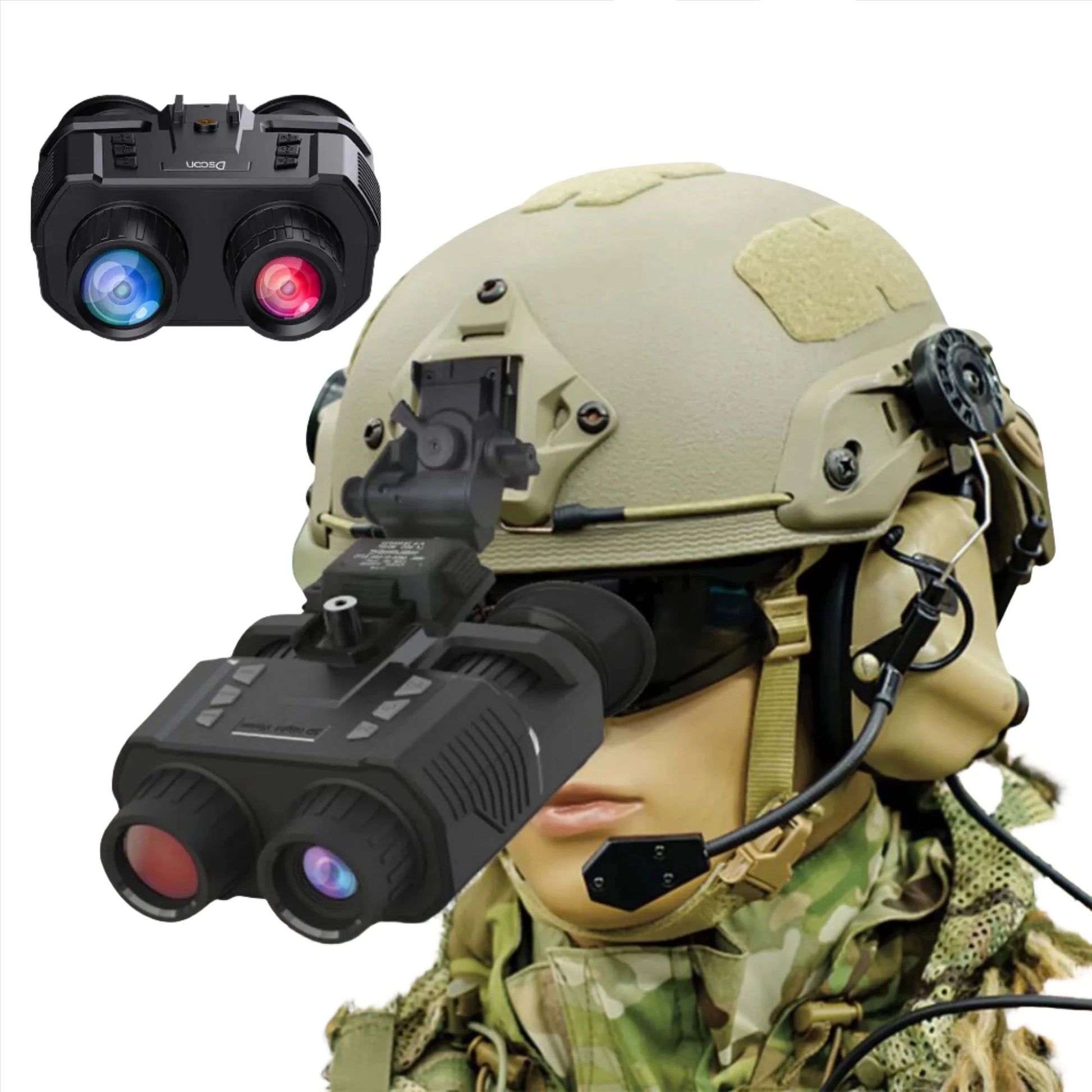  3D Infrared Night Vision Binoculars Telescope  Head Mount Camera 