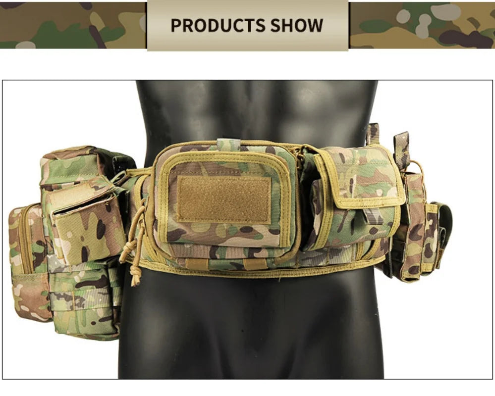   YAKEDA Camouflage Tactical Belt - Adjustable Gear   