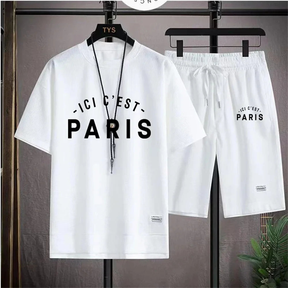   Summer outdoor Fashion Korean sports suit   