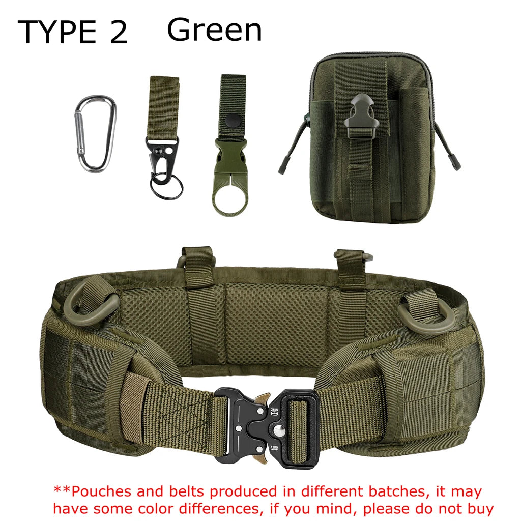   Premium Tactical Belt with MOLLE System for Outdoor Activities   