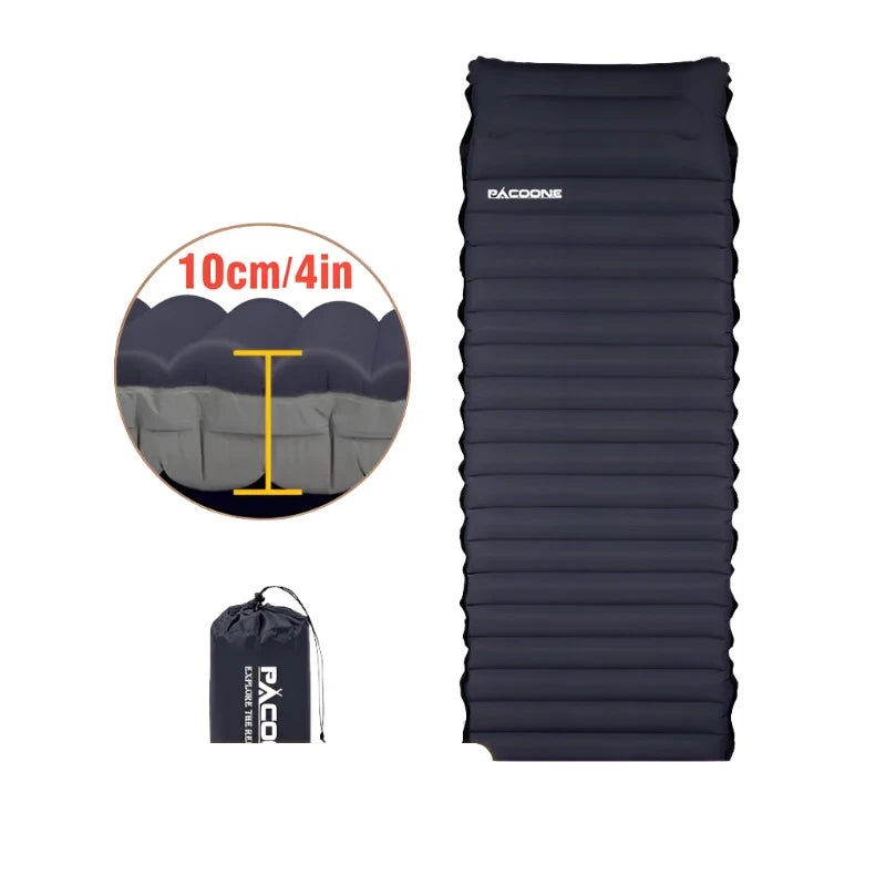  Outdoor Thicken Camping Mattress Ultralight Self-inflating Air Mattress Built-in Inflator Pump For Travel Hiking Fishing 