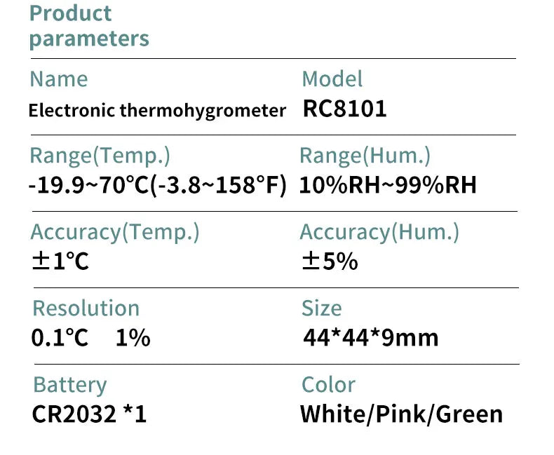   Mini-Digital-Indoor-Thermometer-Magnetic-Room-Hygrometer For Home   