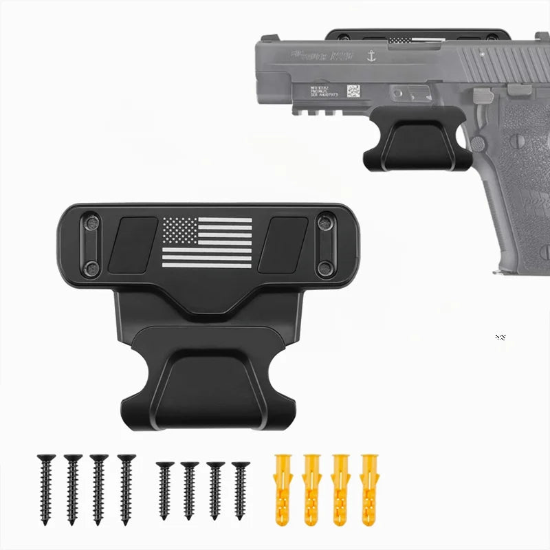   Magnetic Gun Mount with Safety Trigger Guard Secure and Quick-Access   