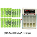   2-16pcs  9800 mah 1.5V AA AAA Rechargeable Batteries   