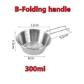  New 3/1PC Outdoor 304 Stainless Steel Folding Bowl Picnic Rice Bowl Barbecue Mountaineering Water Cup Camping Portable Cooker 