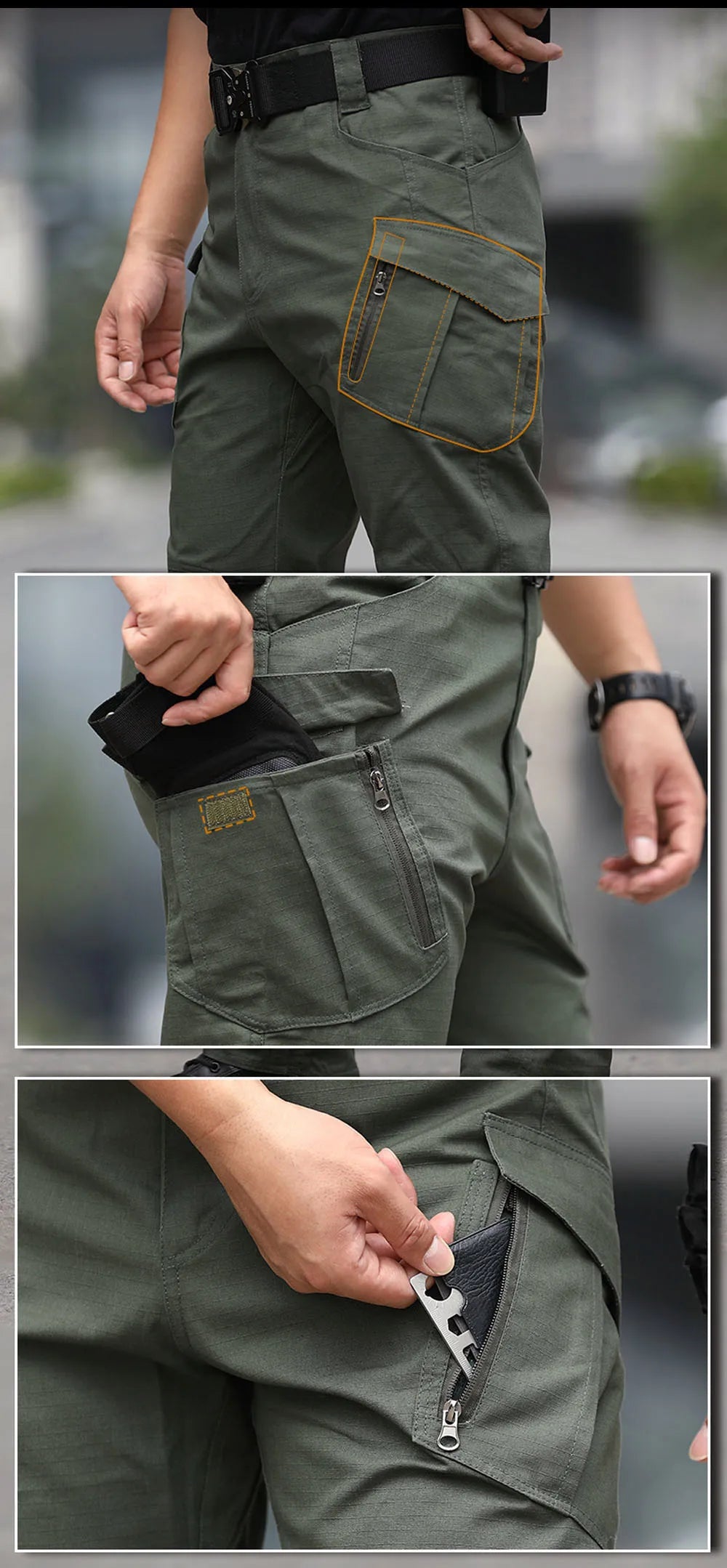   City Tactical Cargo Pants for Outdoor Hiking and Trekking   