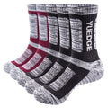   Yuedge Hiking Socks - Warm, Moisture-Wicking Crew Socks   