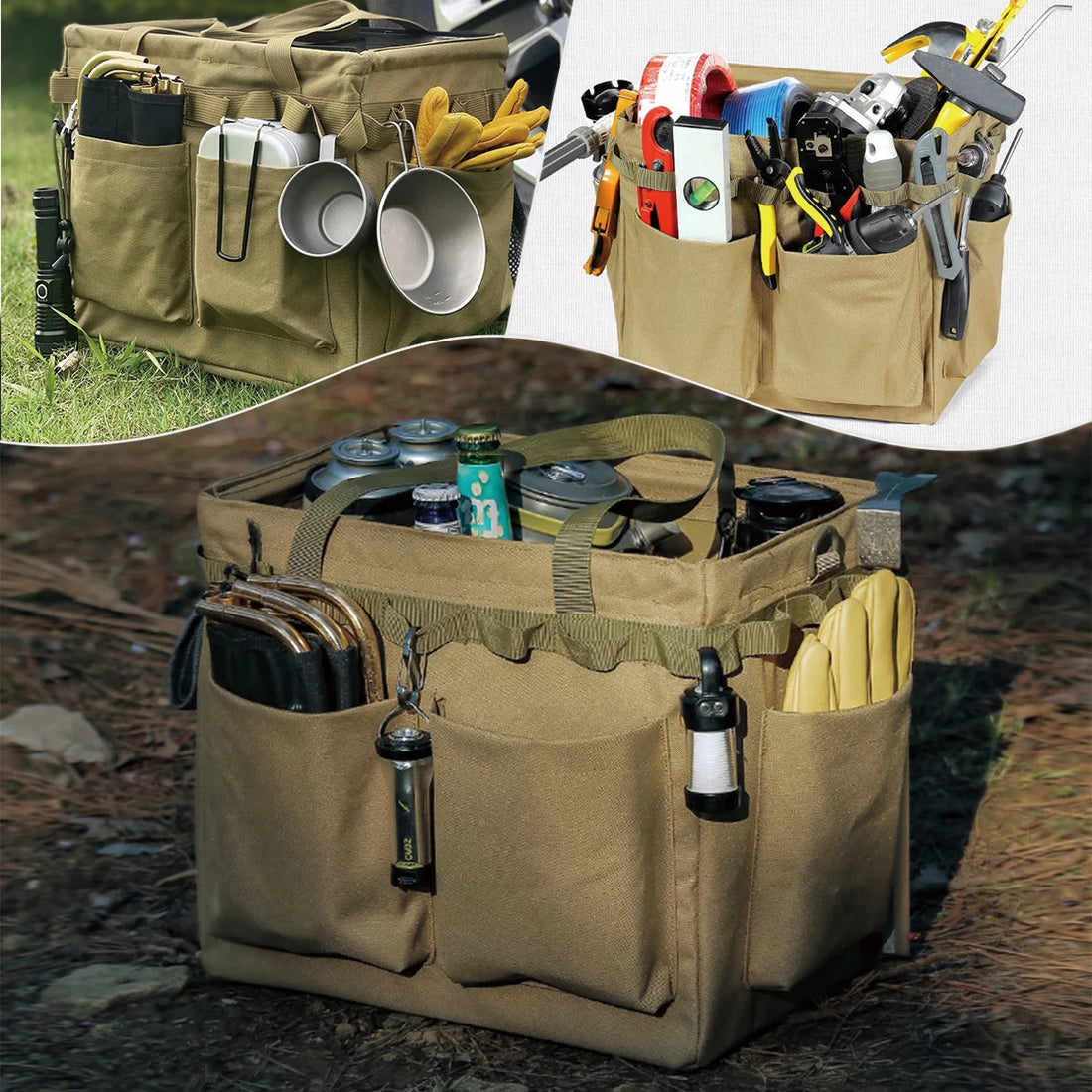  Handbag Capacity Travel Outdoor Tool Storage Box Large Camping Bag Multifunctional Storage Pack #